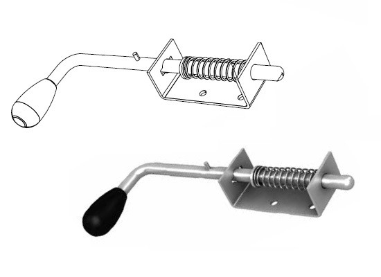 Vnitřní zástrk pro sekční vrata
