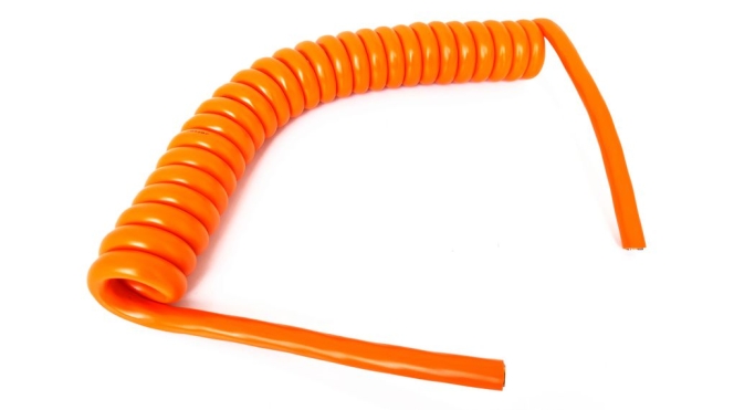 Spirálový kabel 7-žilový oranžový