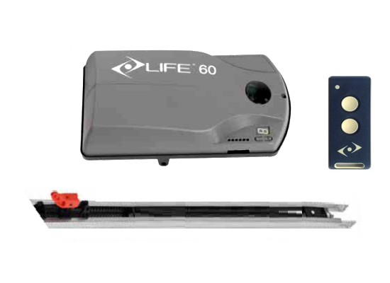 LIFE PROBO 80 + GRB 30/2 - pohon garážových vrat s dvoudílnou kolejnicí