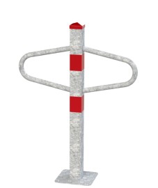 Fixní motýlek s kotevní deskou, mechanická parkovací zábrana