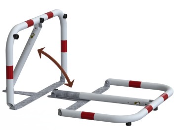 Sklopná mechanická parkovací zábrana U, šířka 800 mm