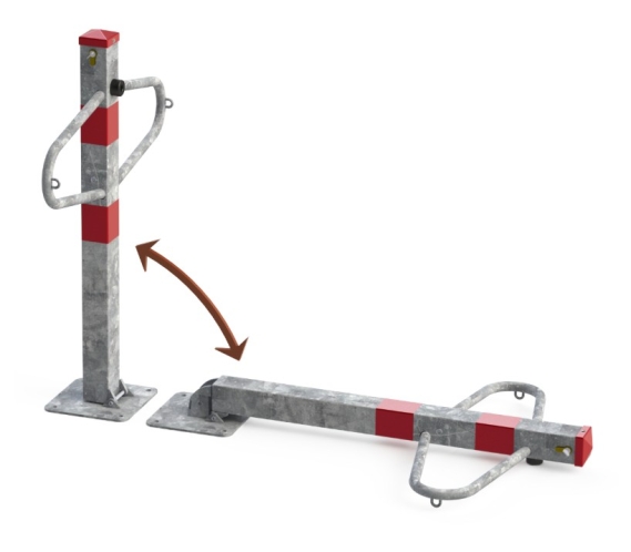 Sklopný motýlek, mechanická parkovací zábrana
